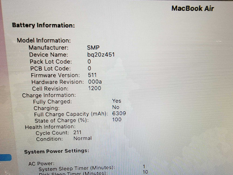 Apple Macbook Air 2015 13\\" 2-Core i5-5250U @ 1.6GHz 4GB DDR3 250GB SSD (