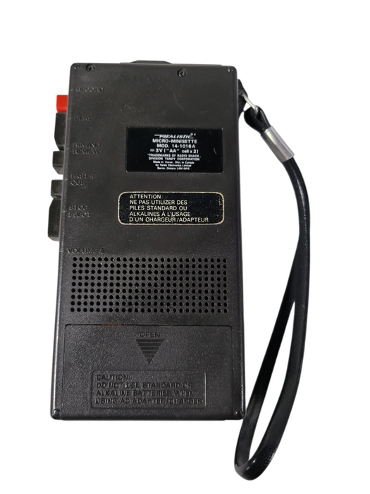 Realistic Micro Minisette Recorder Model 14-1016A,