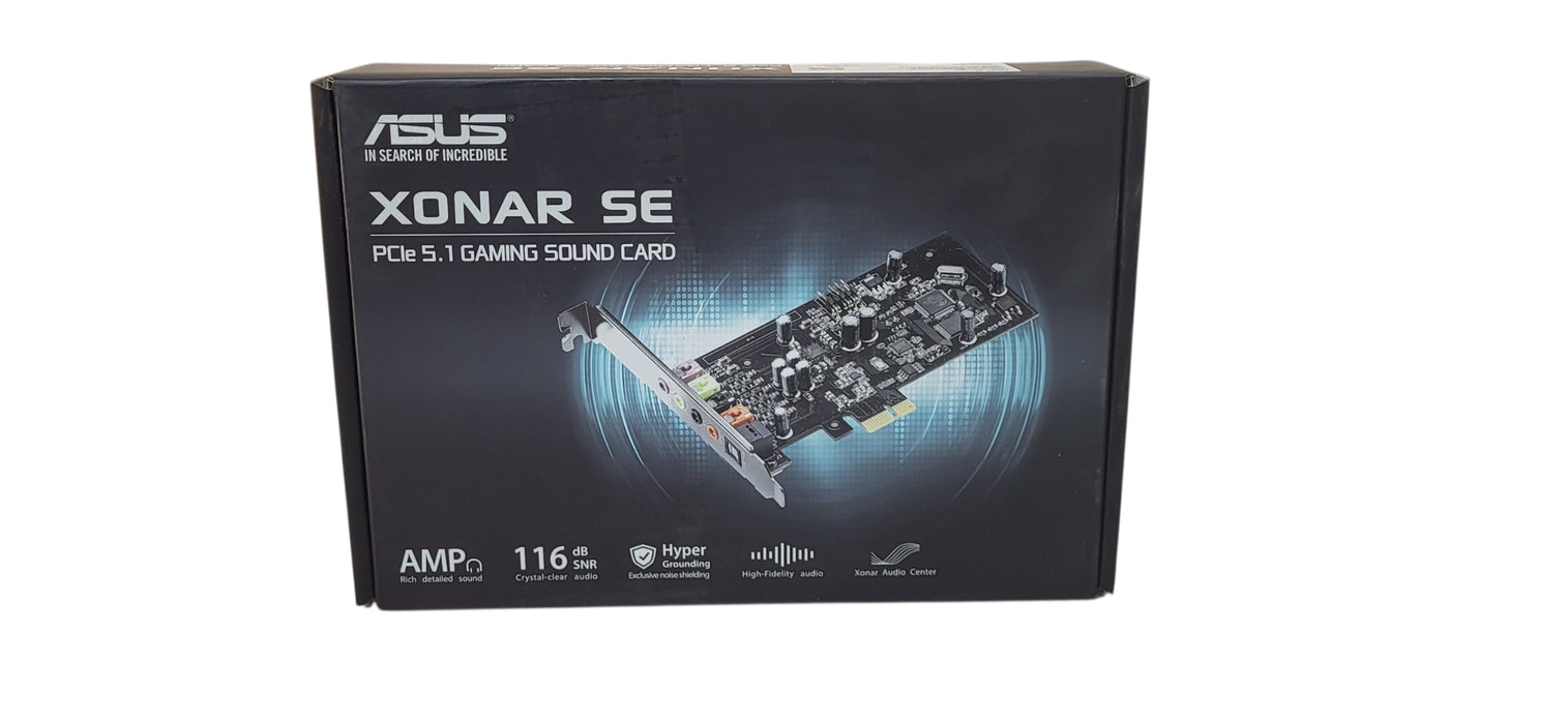 Bran New in Sealed ASUS Xonar SE 5.1 Channel PCIe Gaming Sound Card