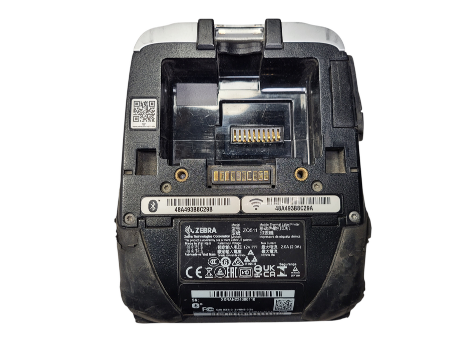 Zebra ZQ51-BUW0000-00 Direct Thermal Printer, ZQ511, Bluetooth, No AC/Battery