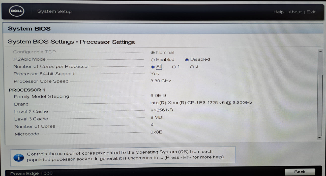 Dell PowerEdge T330 8x 3.5" | Xeon E3-1225 v6 @3.30GHz, 32GB DDR4, PERC H730