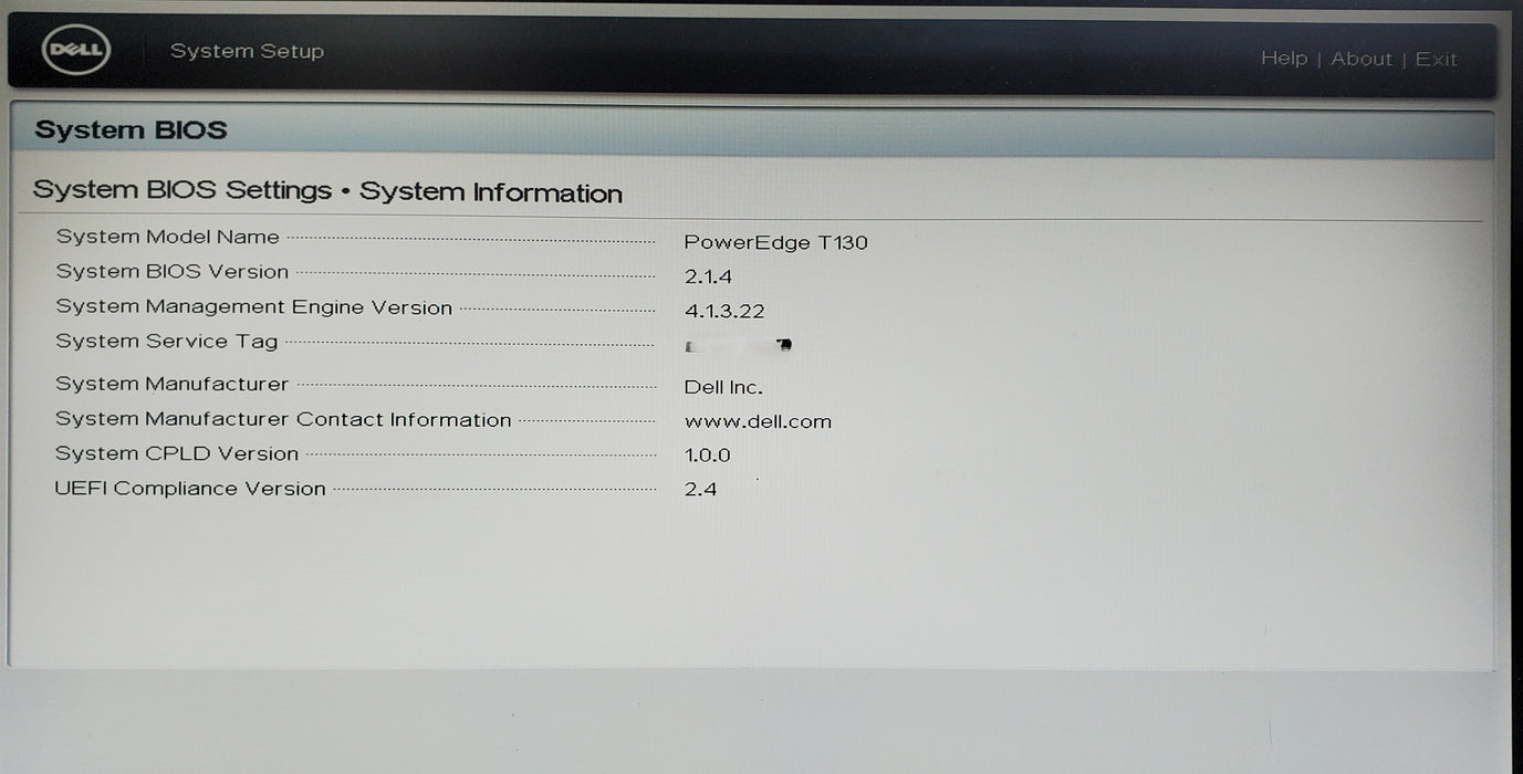 Dell PowerEdge T130 - 1x Xeon E3-1270 v3, 16GB DDR4, H330 - No HDD