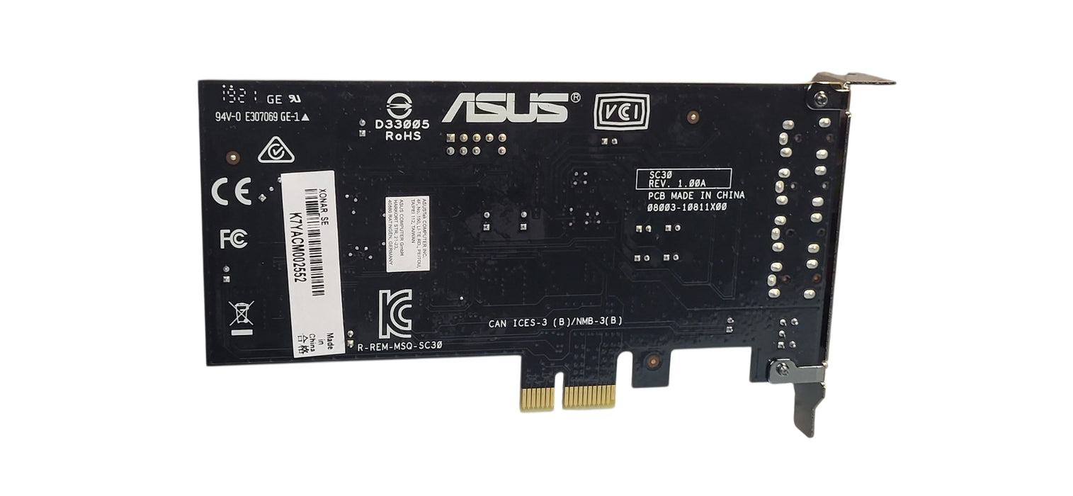 ASUS Xonar SE 5.1 Channel PCIe Gaming Sound Card (Low Profile Backet)