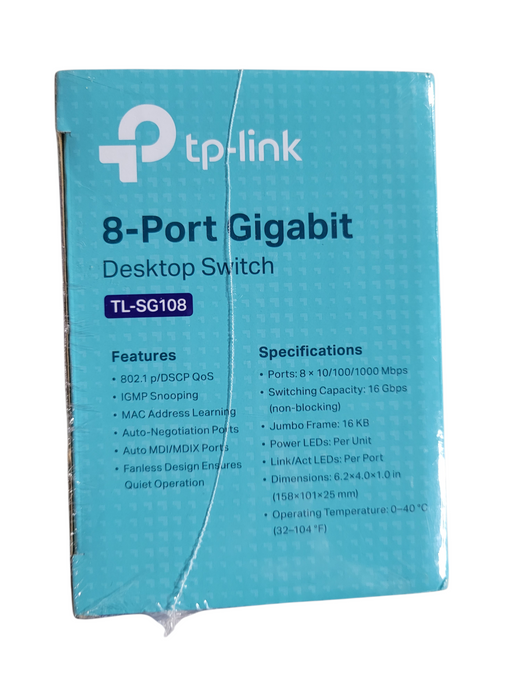 TP-Link TL-SG108 8-Port Gigabit Desktop Switch
