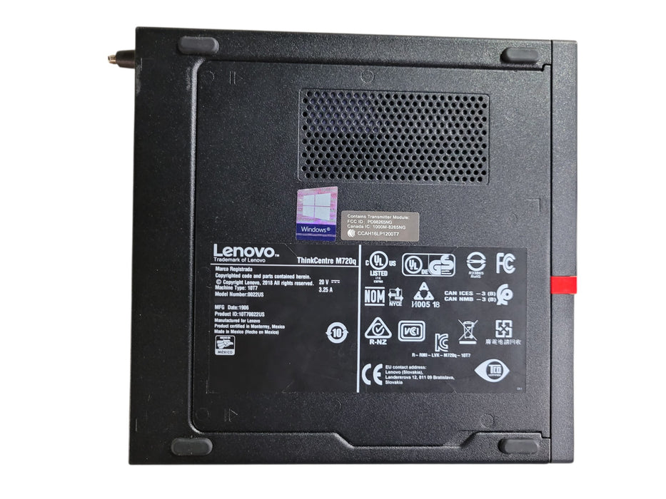Lenovo ThinkCentre M720q|i5-8400T @1.70GHz 8GB DDR4 256GB NVMe