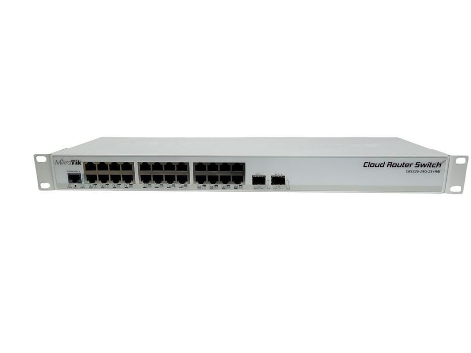 MikroTik CRS326-24G-2S+RM 24 Gigabit Port Switch