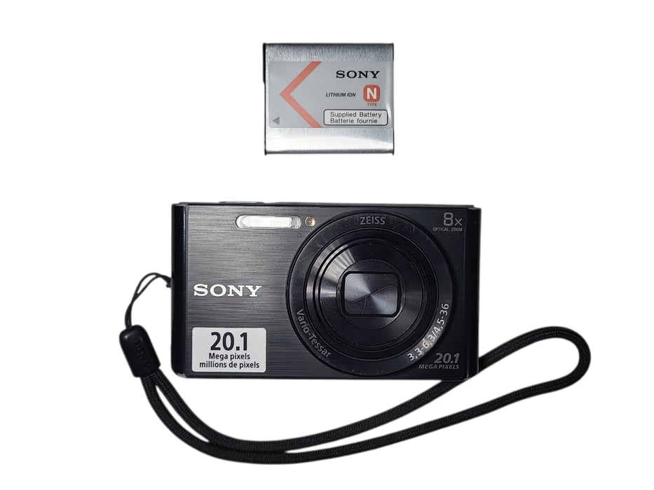 Sony Cyber-shot DSC-W830 20.1MP 8x Zoom Compact Camera w/ battery