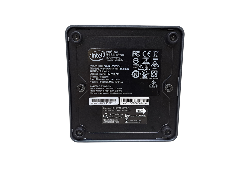 Intel NUC8BEK Mini PC | Intel Core i3-8109U, 16GB DR4, 250GB NVMe *READ*