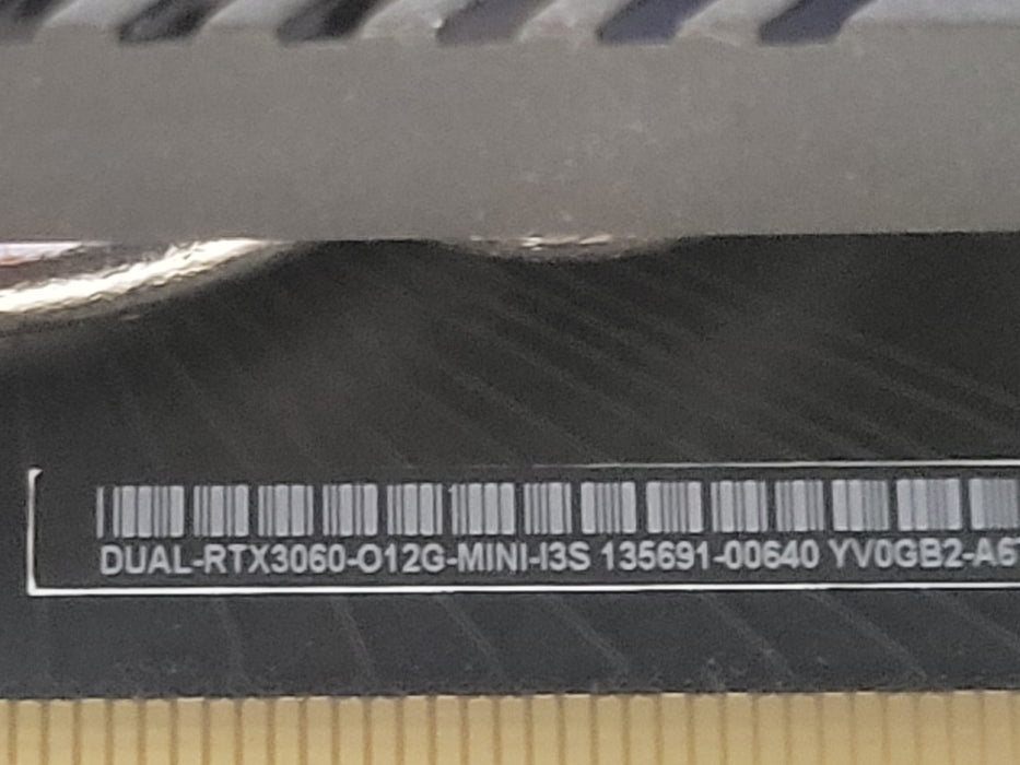 Asus GeForce RTX Dual-RTX3060-012G-MINI-I3S 12gb gddr6 Graphics card