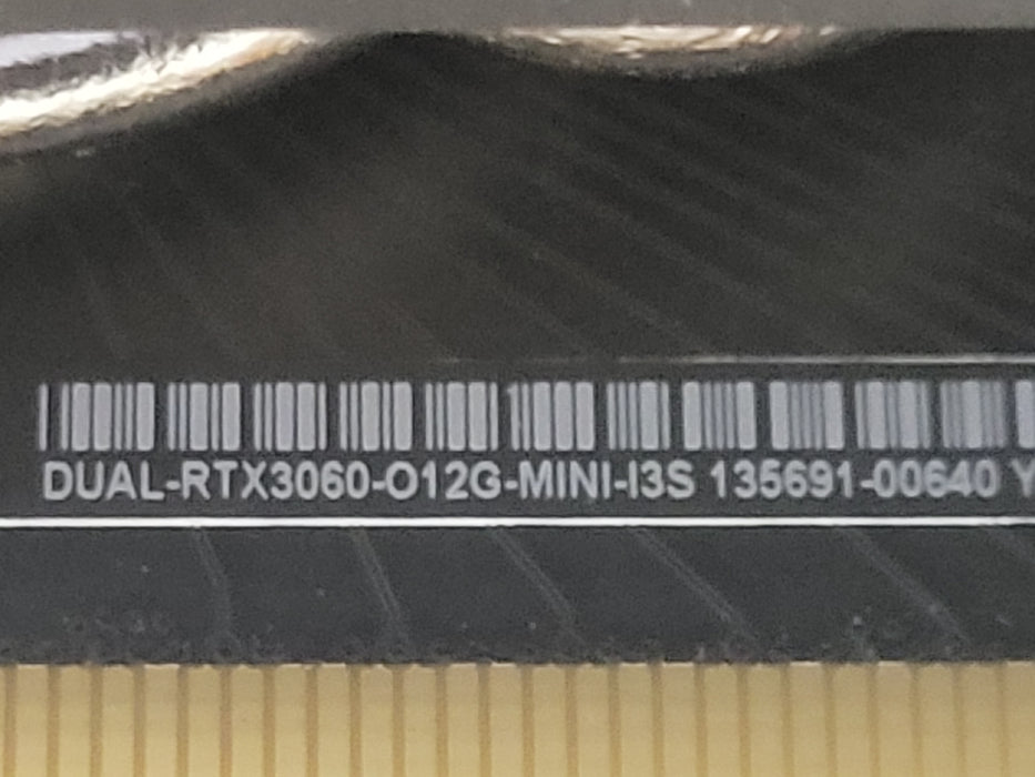 Asus GeForce RTX Dual-RTX3060-012G-MINI-I3S 12gb gddr6 Graphics card