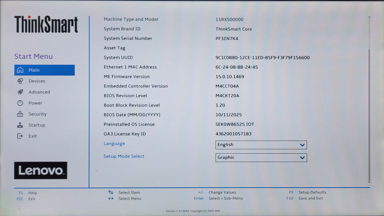 Lenovo ThinkSmart Core i5-1145G7E 8GB DDR4, 256GB Storage w/ 90W Power Adapter