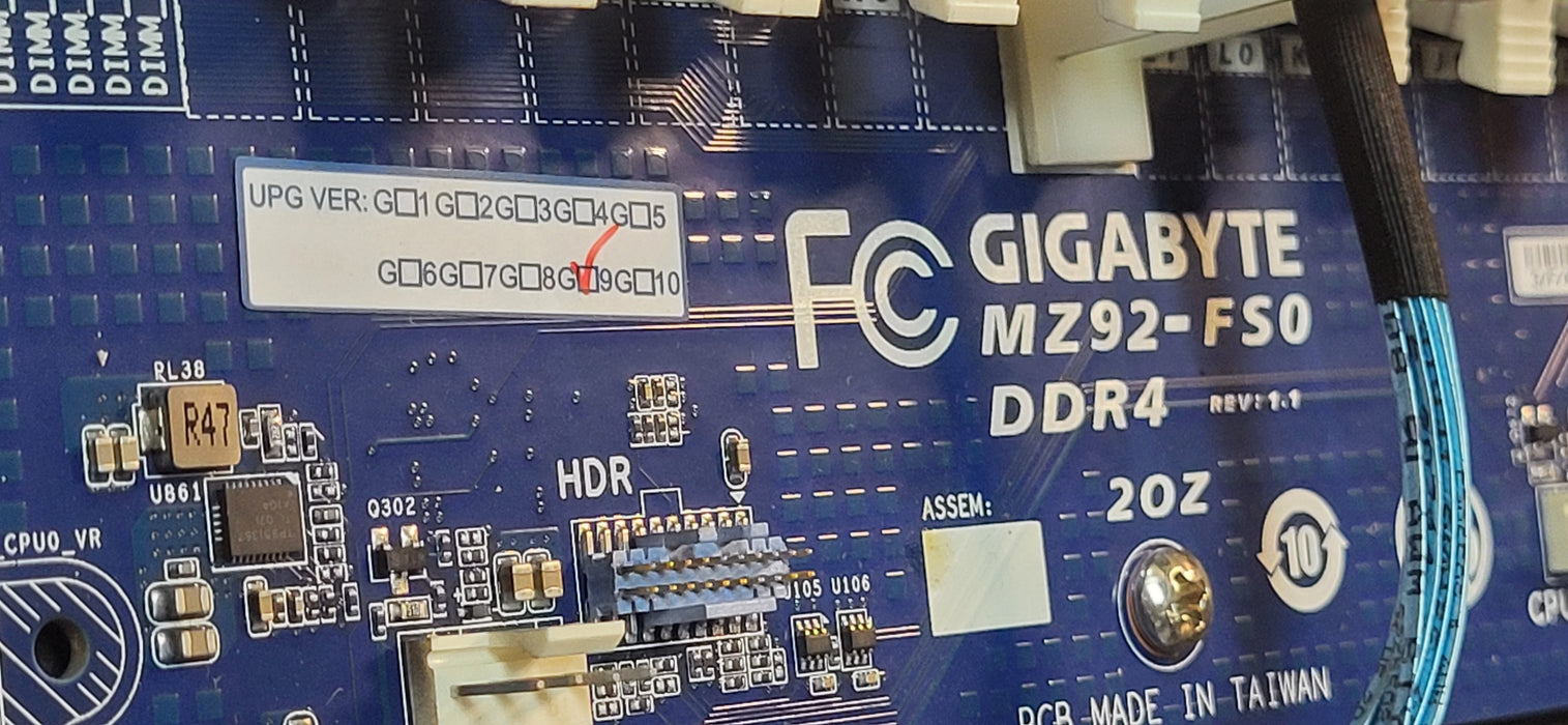 Gigabyte R282-Z93 2U EPYC Server Barebone | MZ92-FS | Dual 2000W PSU|12x3.5"