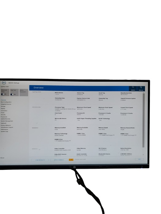 Dell OptiPlex 5090 SFF Desktop| i5-10505 3.2GHz | 8GB RAM | No SSD\HDD