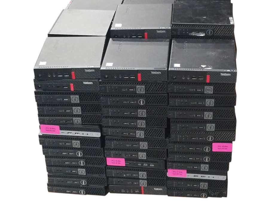 Lot of 110x 6th-8th Gen i-series USFF Desktops HP, Lenovo, Dell (USFF68-P1)