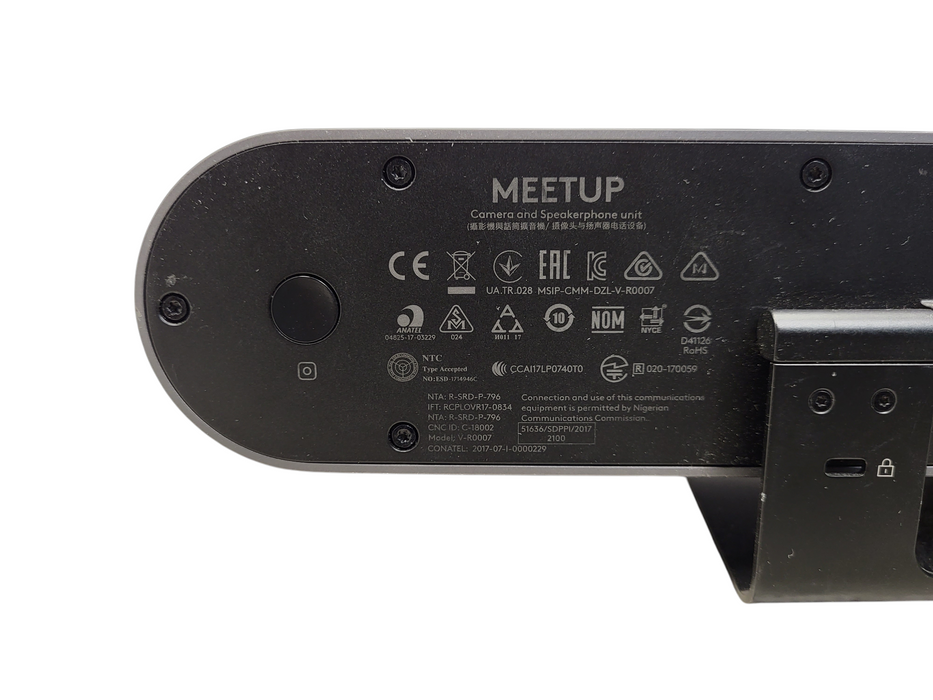 Logitech MeetUp 4K Video Conference Camera V-R0007 860-000525 No AC