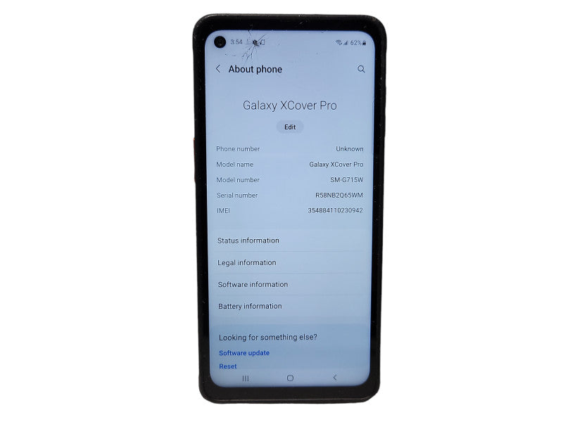 Samsung Galaxy XCover Pro 64GB (SM-G715W) READ $