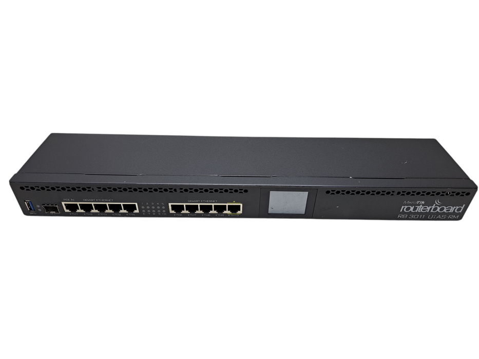 MikroTik RB3011UiAS-RM 10-Port Rack Mountable Gigabit Ethernet Router