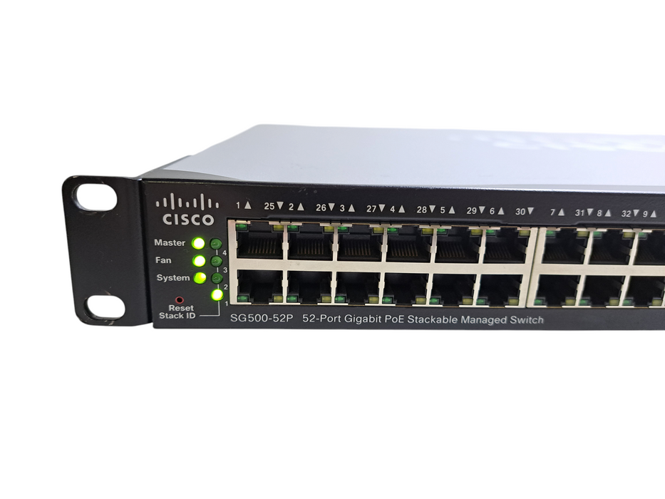Cisco SG500-52P 52-Port Gigabit PoE Stackable Managed Ethernet Switch
