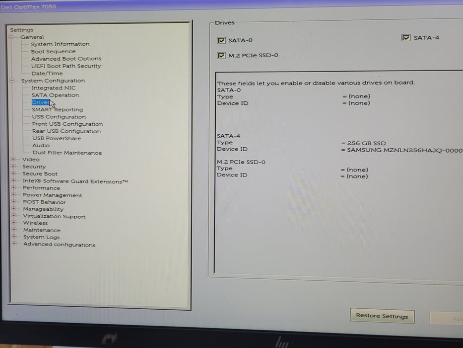 Dell Optiplex 7050 Micro Core I5-7500T 2.70GHz 8GB DDr4 256GB SSD Wi-Fi, READ