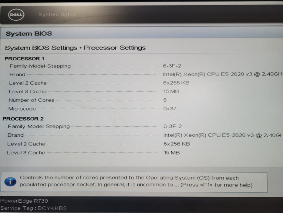 Dell PowerEdge R730 2x Xeon E5-2620 v3 @ 2.40GHz 32GB RAM H730 Mini 2x PSU