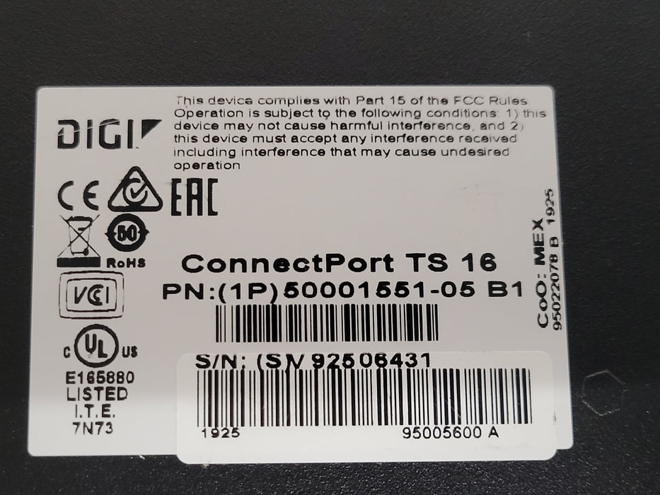 DiGi Connectport TS 16 (1P)50001551-05 B1, READ