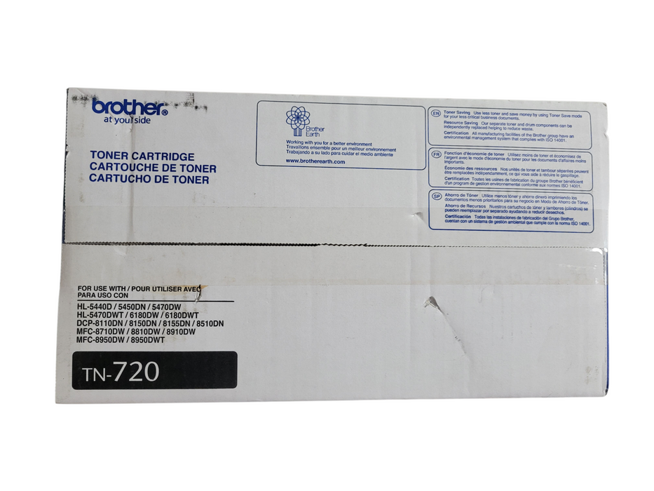 Genuine Brother TN-720 OEM Black Toner Cartridge