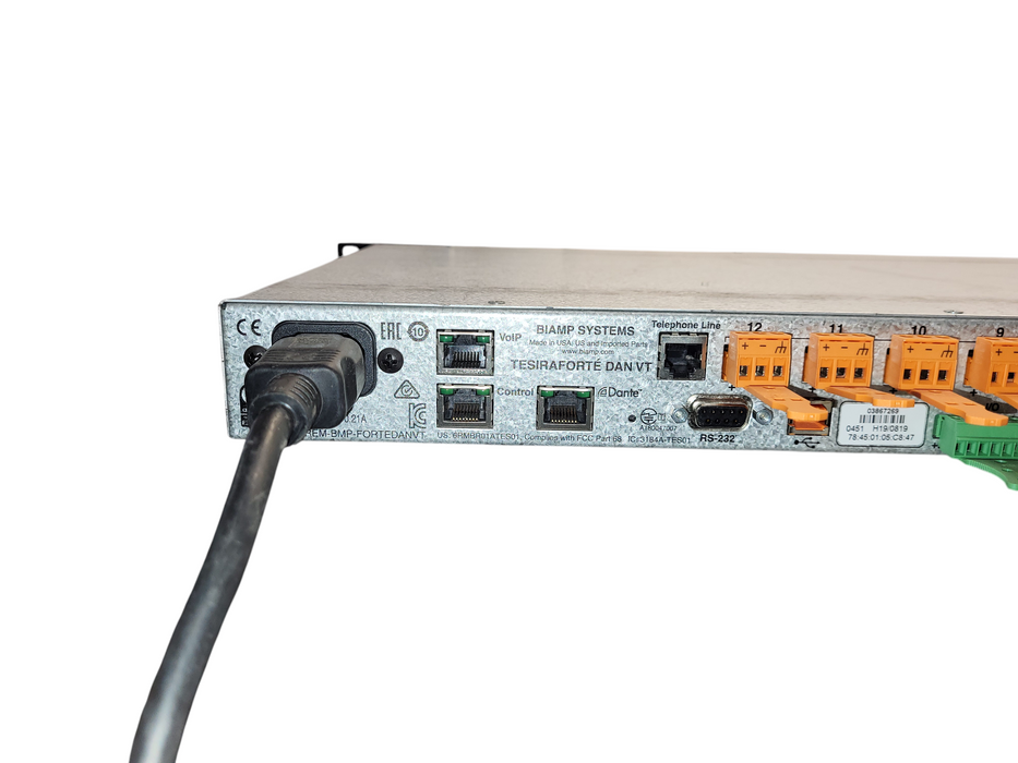 Biamp Systems Tesira Forte DAN VT4 Digital Audio Signal Processor