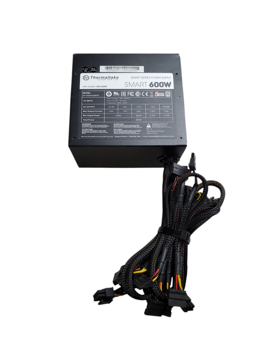 Thermaltake Smart Series 600W 80+ Desktop Power Supply - SP-600AH2NKW