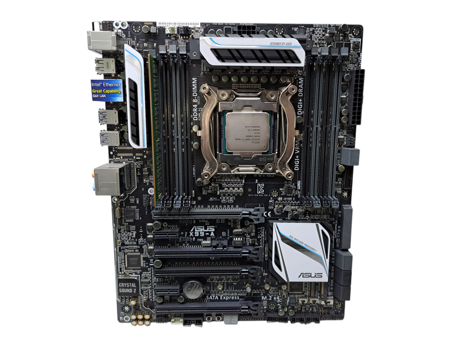 Asus X99-A Motherboard w/ Intel Core i7-5820K @3.30GHz, 8GB DDR4, No I/O