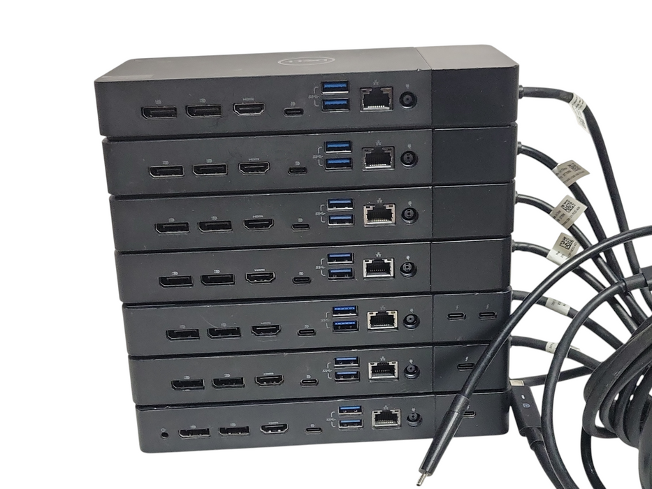 Lot of 7x Dell ( 4x WD19S, 1x WD22TB4, 1x WD19TBS, 1x WD19TB) Docking stations