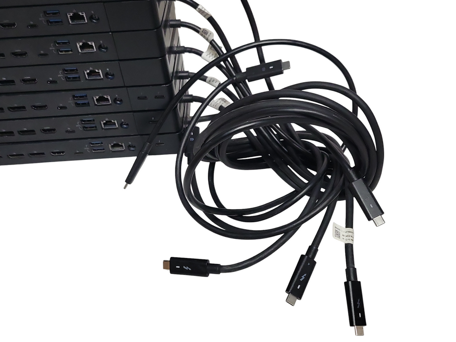 Lot of 7x Dell ( 4x WD19S, 1x WD22TB4, 1x WD19TBS, 1x WD19TB) Docking stations