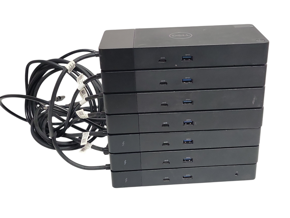 Lot of 7x Dell ( 4x WD19S, 1x WD22TB4, 1x WD19TBS, 1x WD19TB) Docking stations