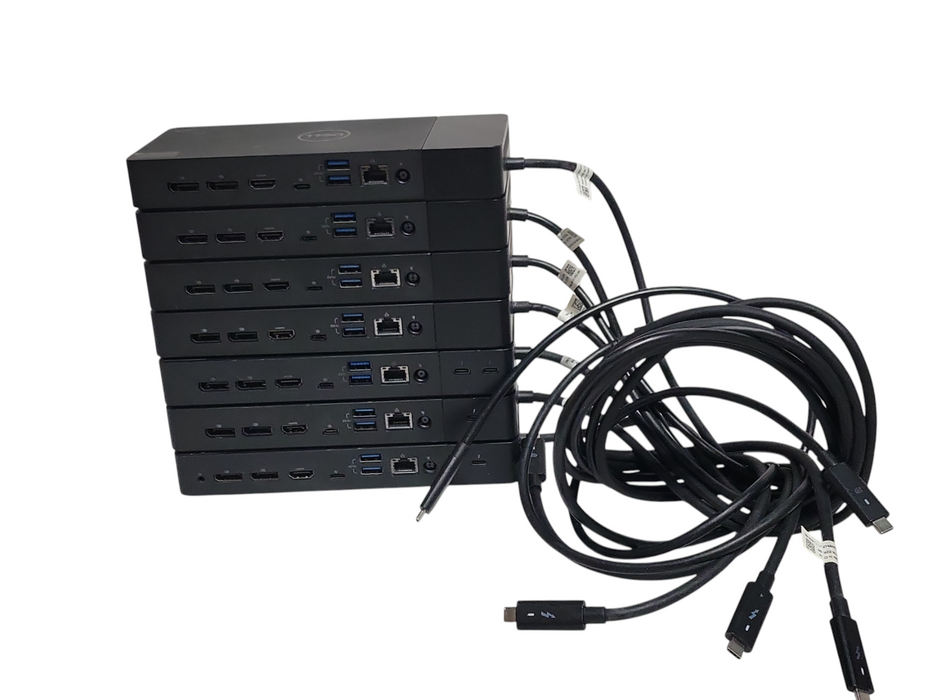 Lot of 7x Dell ( 4x WD19S, 1x WD22TB4, 1x WD19TBS, 1x WD19TB) Docking stations