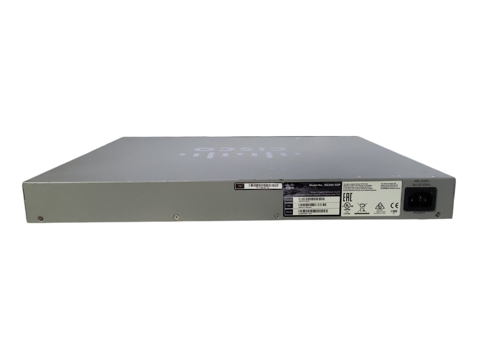 Cisco SG200-50P 50-Port Gigabit PoE Smart Switch