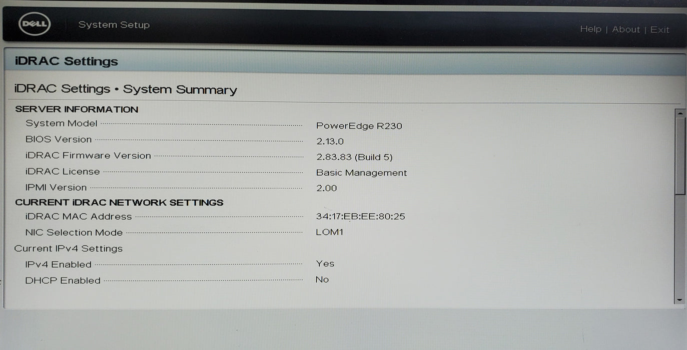 Dell PowerEdge R230 - Xeon E3-1270 v5, 16GB DDR4 - No HDD/RAID