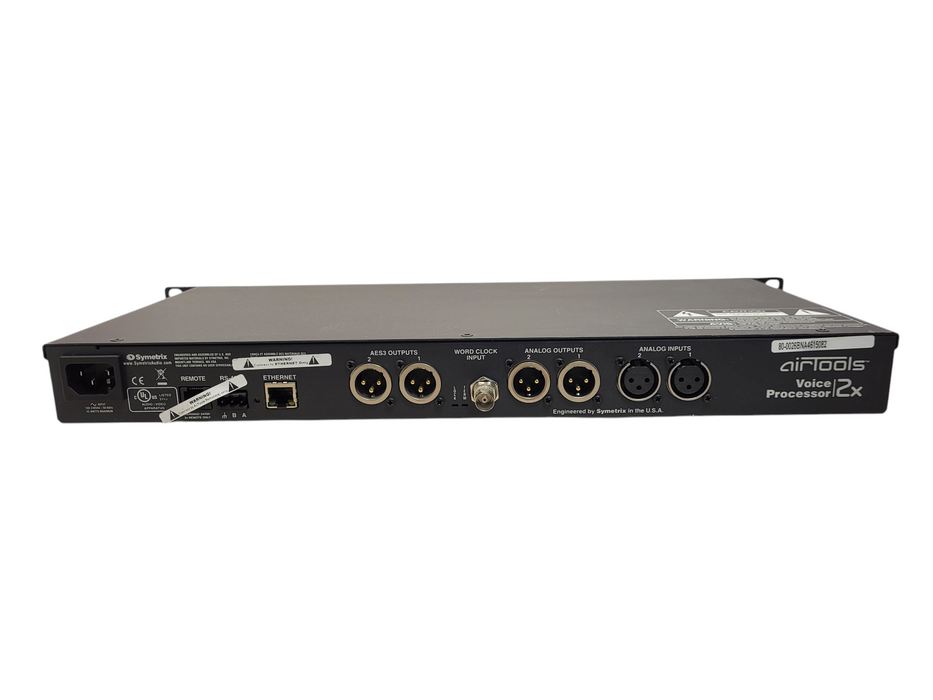 Airtools Symetrix 2X AES Digital Voice Processor Preamplifier Podcast READ