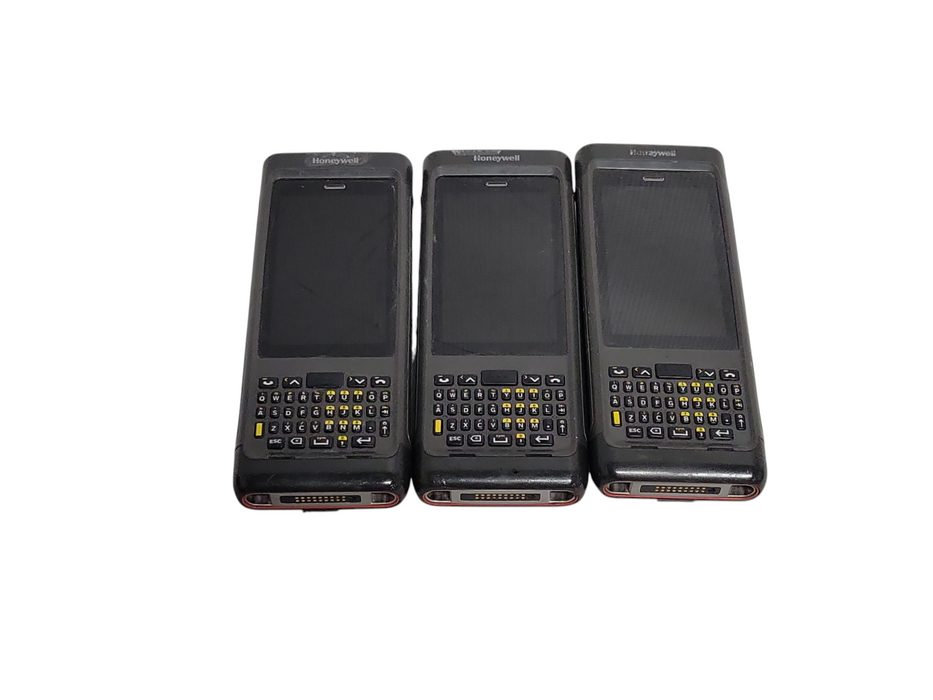 Lot of 3x Honeywell Dolphin CN80 CN80L1N barcode scanners, READ