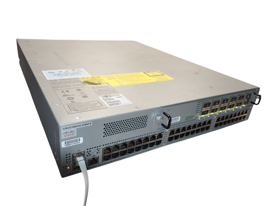 Cisco Nexus N9K-C9396TX N9K-M12PQ 48 Port 1/10GE BASE-T & 12 Port 40GE, 1x PSU
