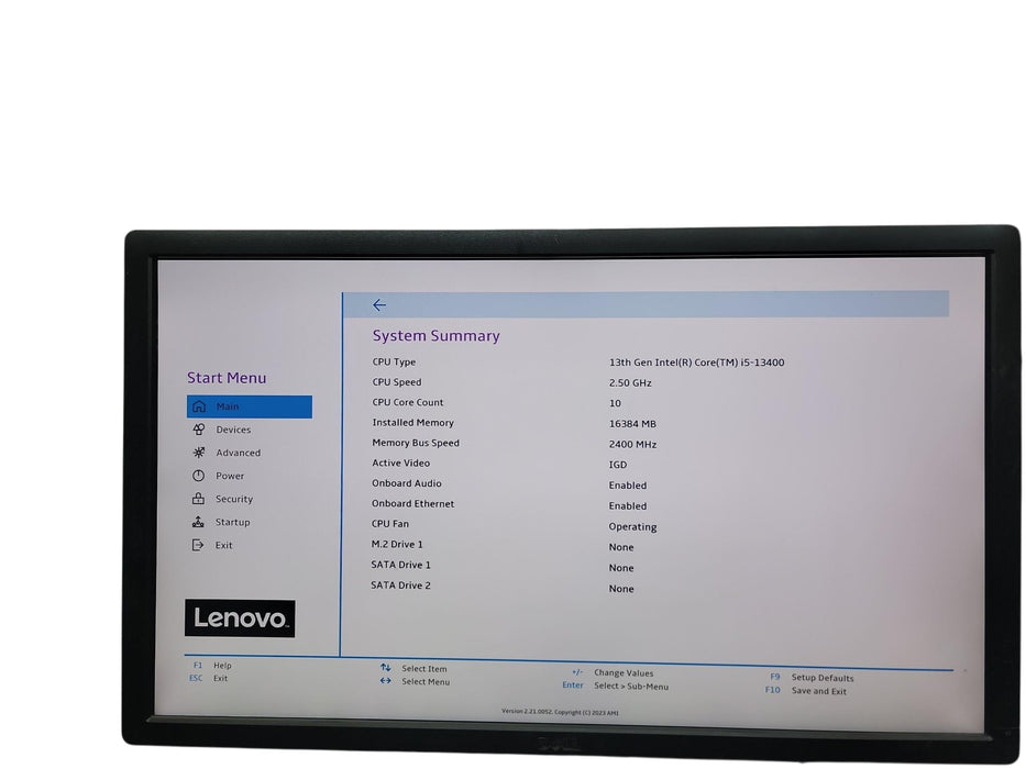 Lenovo IdeaCentre 3 07IRBB 13th Gen SFF i5 - 13400 16GB DDR4 Ram No HDD