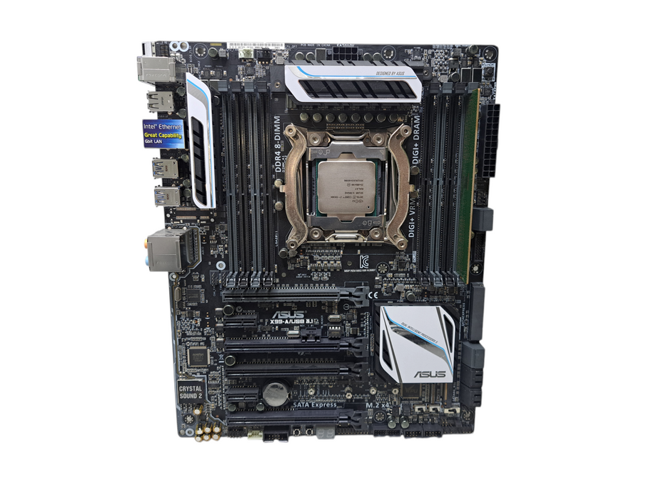 Asus X99-A/USB3.1 Motherboard w/ Intel Core i7-5930K @3.50GHz, 8GB RAM, No I/O
