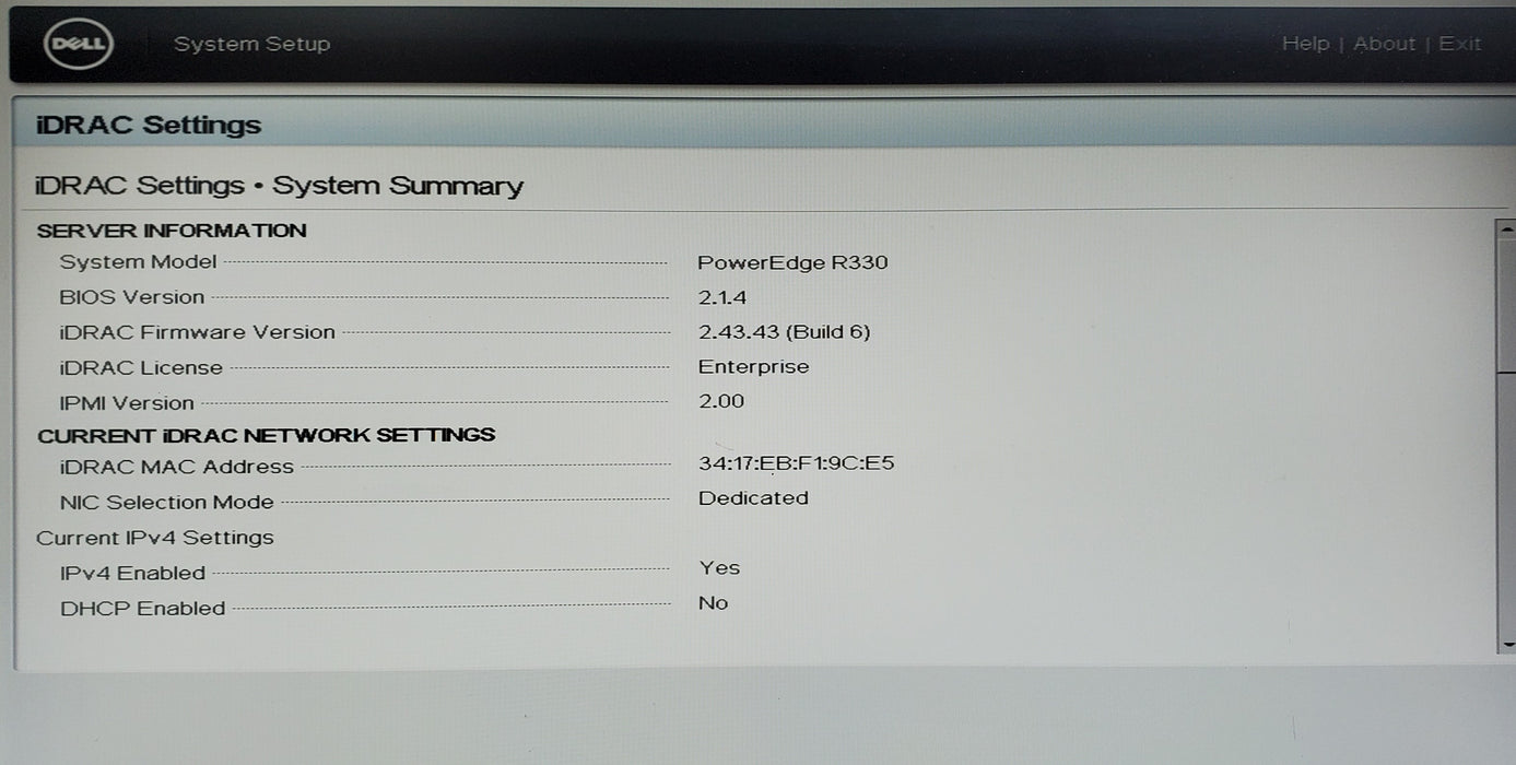 Dell PowerEdge R330 - Xeon E3-1240 v5, 16GB DDR4, H730 - No HDD