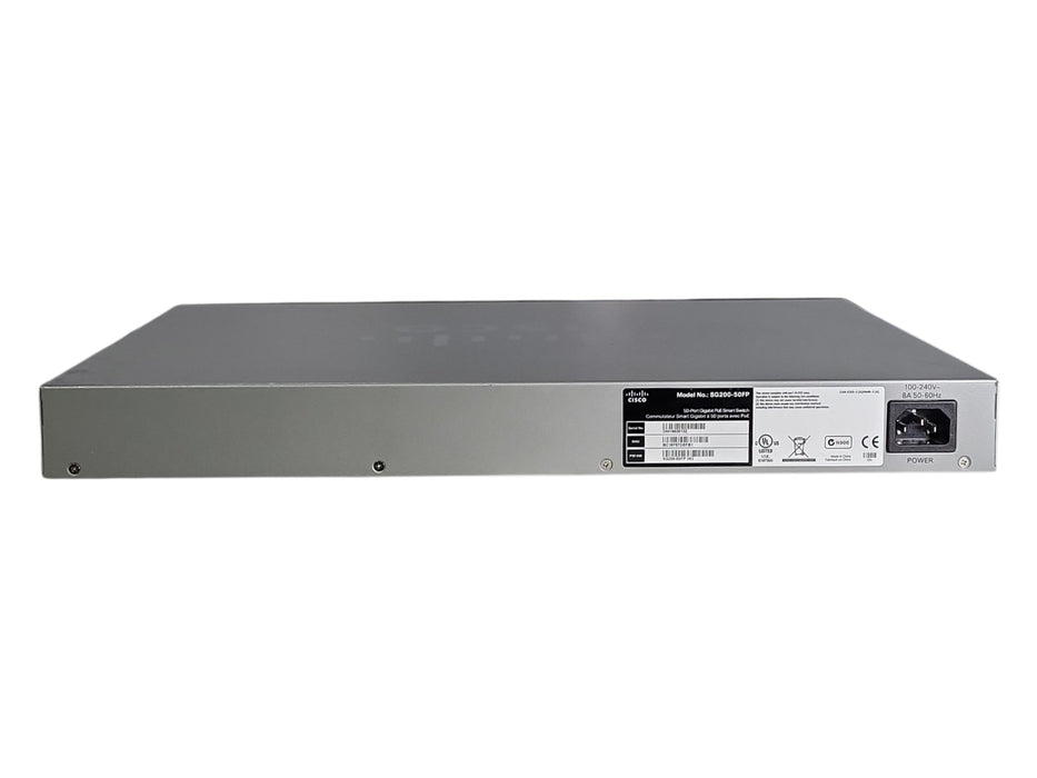 Cisco SG200-50FP 50-Port Gigabit Full PoE Smart Switch