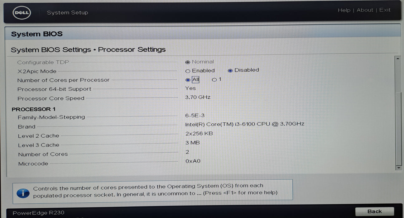 Dell PowerEdge R230 Server 2x 3.5" | Intel Core i3-6100, 4GB ECC RAM, H330, 250W