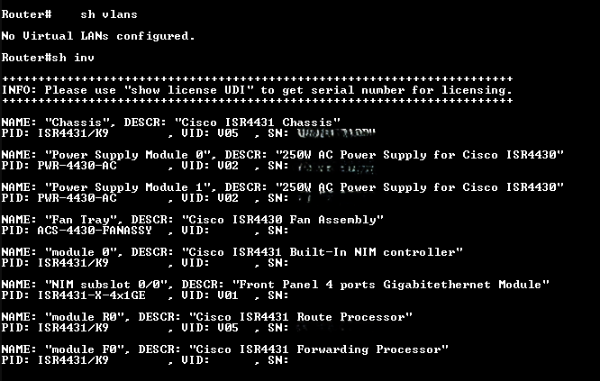 Cisco ISR4431/K9 4400 Series Integrated Services Router