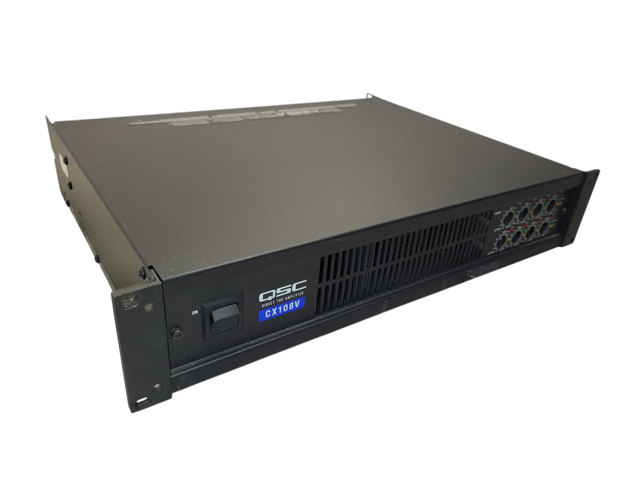 QSC CX108V Direct 8-Channel 70V Commercial Power Amplifier 2U Rackmount