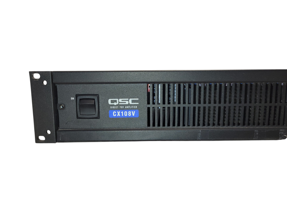 QSC CX108V Direct 8-Channel 70V Commercial Power Amplifier 2U Rackmount
