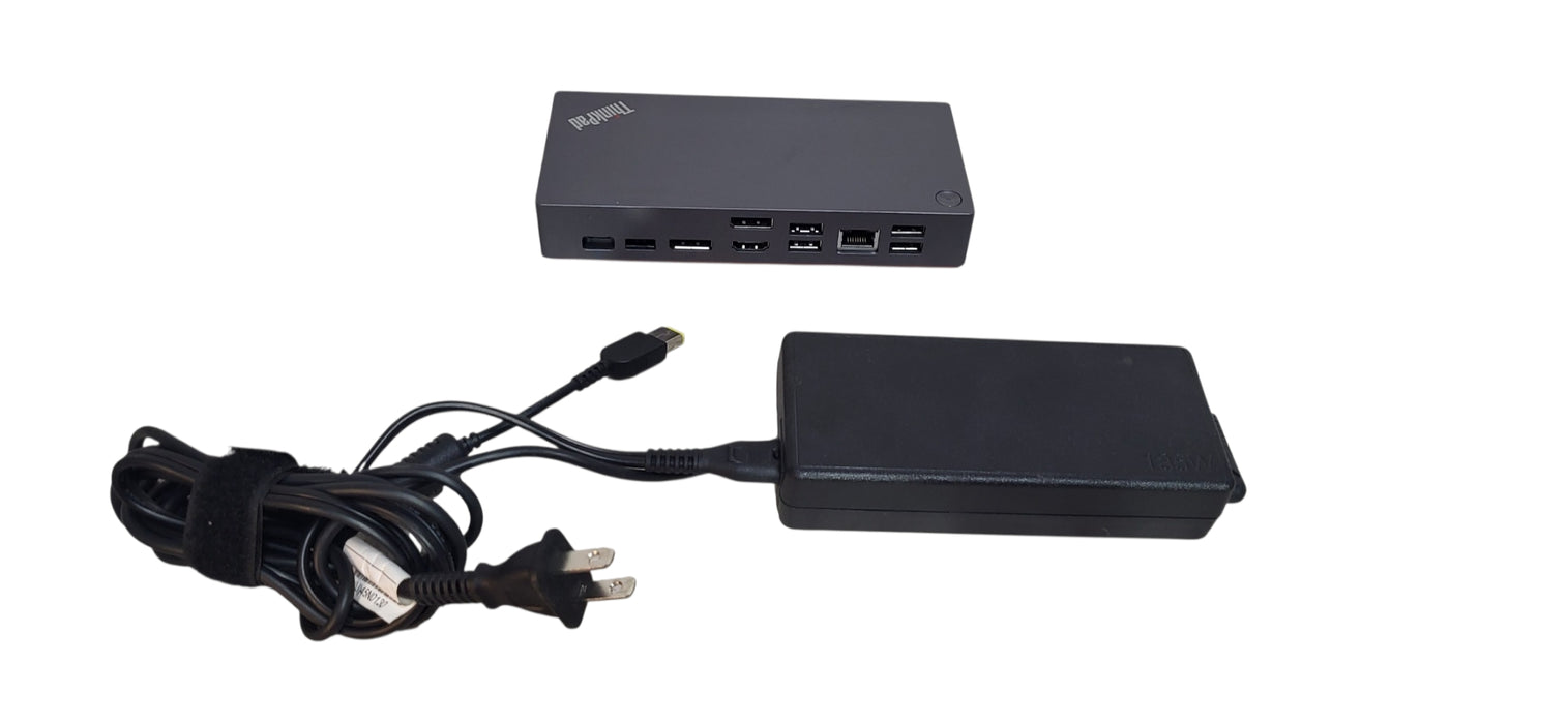 Lenovo ThinkPad Universal USB-C Dock V2 40B7 LDA-VK4 w/ 90W Power Supply