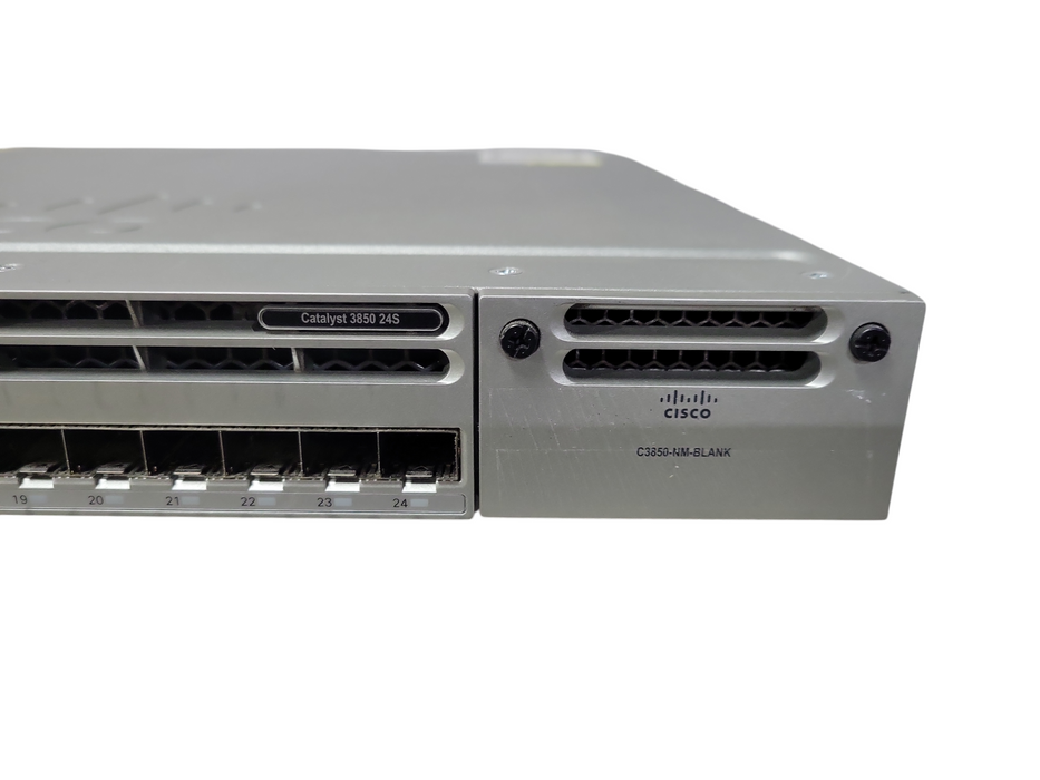 Cisco Catalyst WS-C3850-24S-E V02 | 24 Port GE SFP Switch IP Base | 2x PSU