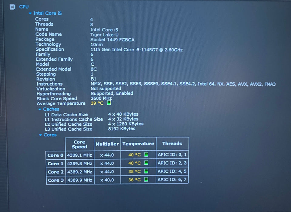 Lenovo ThinkPad T14s Gen 2 i5-1145G7 2.60GHz vPRO 16GB RAM 256GB SSD