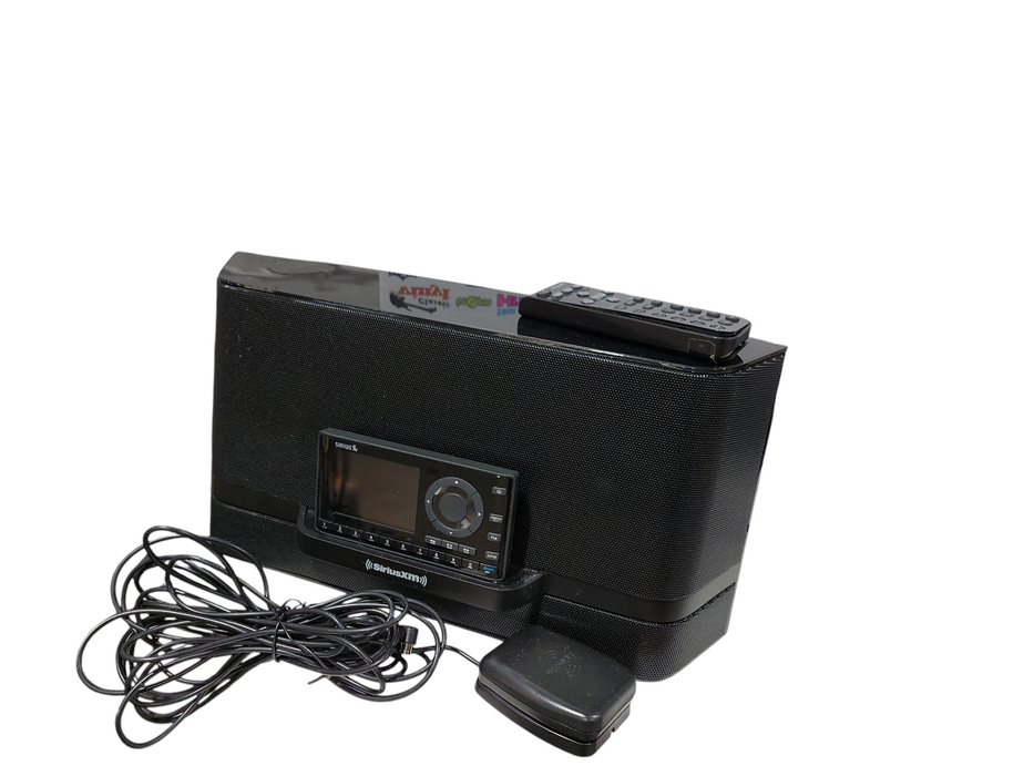 2- Sirius XM Radio Music Stereos Portable Speaker Docks Models: SUBX2C & SUBX3C